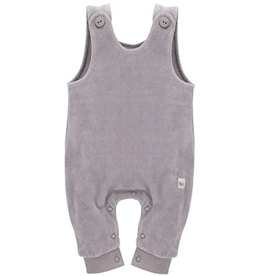 Abbildung von Pinokio Baby Dungarees Hello, 80% cotton, 20% polyester, grey,Unisex Gr. 56 74 (68)