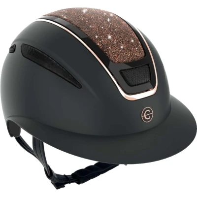 Abbildung von Covalliero Reithelm Elite Polo Rose Gold Schwarz