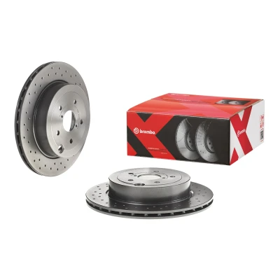 Abbildung von BREMBO 09.A198.1X Bremsscheibe 316 20 5 gelocht/innenbel. beschichtet hochgekohlt SUBARU: Impreza III Hatchback, Saloon, WRX Saloon