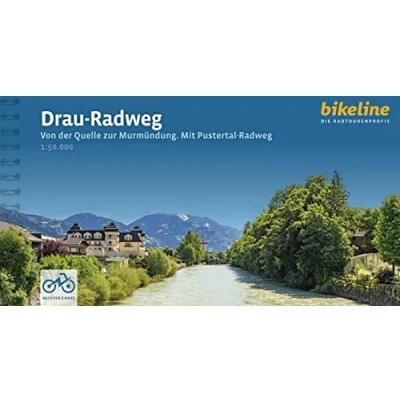 Abbildung von Drau Radweg: Von der Quelle zur Murmündung Mit Pustertal Radweg. 1:50.000, 508 km, wetterfest/reißfest, GPS Tracks Download, LiveUpdate (Bikeline Radtourenbücher)