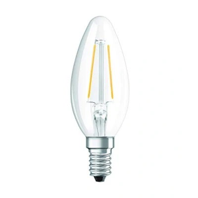Abbildung von BELLALUX LED Lampe, Sockel E14, Kaltweiß (4000K), Klares Filament, Kerzenform, Ersatz für herkömmliche 25W Glühbirne, 1er Pack