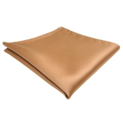 Abbildung von TigerTie Designer Einstecktuch in gold einfarbig uni