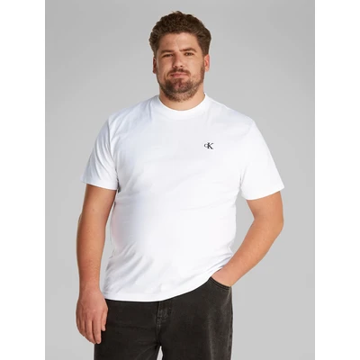 Abbildung von Calvin Klein Jeans PLUS Serif FONT Graphic TEE Tshirt print, Herren, Größe: 3XL, Bright white