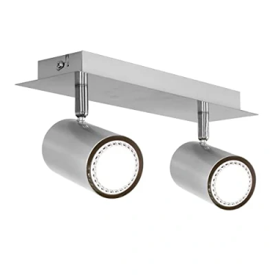 Abbildung von Trio Leuchten Balken in Nickel matt, Spotbalken 2 flammig, exklusiv 2xGU10, Länge: 30 cm 802400207