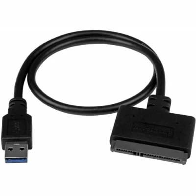 Abbildung von StarTech.com USB 3.1 auf 2,5&quot; (6,4cm) SATA III Adapter Kabel mit UASP zu SSD/HDD Konverter / Adapterkabel (USB312SAT3CB)