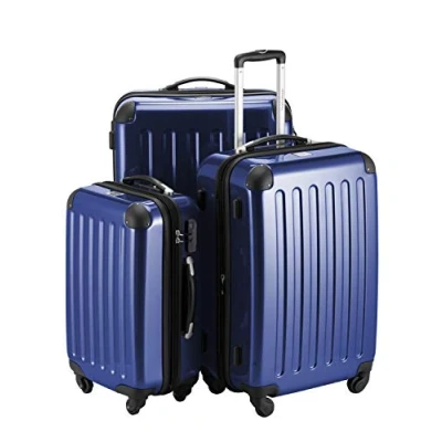 Abbildung von HAUPTSTADTKOFFER Alex 3er Kofferset, Trolley Set, Rollkoffer, Reisekoffer, (S, M &amp; L), Dunkelblau
