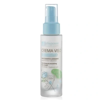 Abbildung von La Saponaria Stay Matte Gesichtscreme, Hyaluronsäure, Primer, Anti Glanz/Matt, Vergrößerte Poren, Aging, Vitamin E, Natürlich, Vegan, Tierversuchsfrei, Nachhaltige Verpackung, Bio, 50 ml