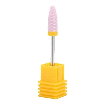 Abbildung von Sonew Nagelfräser Bits, Keramik Nagelbohrer, Zylinderform Schleifkopf Nagelbohrer für Nagel Polieren Maniküre Werkzeuge Feine Bohrer (5 Arten)(20ST)