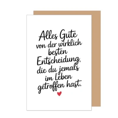 Abbildung von Edition Seidel Premium Geburtstagskarte mit Umschlag. Glückwunschkarte Grußkarte Karte Spruch Geburtstag Happy Birthday Mann Frau Herz (G3624 SW024)