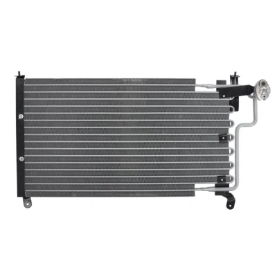 Abbildung von NISSENS 94227 Klimakondensator ohne Trockner Aluminium 650 R 134a OPEL: Calibra A