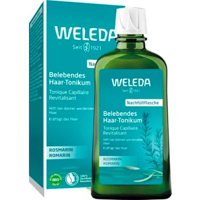Abbildung von WELEDA Bio Rosmarin Haartonikum 200ml Naturkosmetik Haarwasser Tonikum mit Rosmarinöl hilft bei dünner werdendem Haar. Natürliche Haarpflege kräftigt &amp; bewahrt eine gesunde Kopfhaut (vegan)