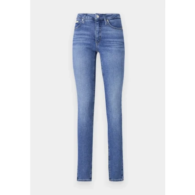 Abbildung von Calvin Klein Damen Jeans Hose Mid Rise Skinny Fit, Blau (Denim Medium), 30W/25L