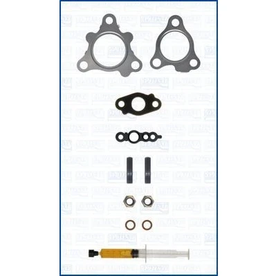 Abbildung von AJUSA JTC12187 Montagesatz, Lader with studs, syringe oil mit Dichtungen Montageanleitung