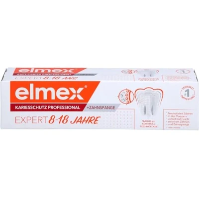 Abbildung von elmex Zahnpasta Kariesschutz Professional + Zahnspange 75ml, 8 18 Jahre