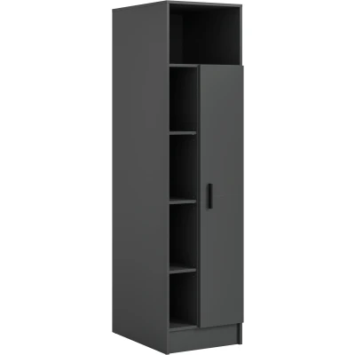 Abbildung von welltime Mehrzweckschrank »FALAS, TOPSELLER!, Höhe 195cm, 1 Tür, Kleiderstange, 5 offene Fächer«, (1 St., in verschiedenen Farben erhältlich), Universalschrank, Wäscheschrank, Badezimmer, Hauswirtschaftsschrank