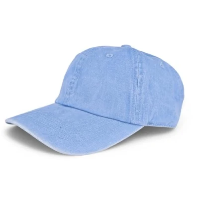 Abbildung von styleBREAKER Unisex Baseball Cap Vintage Look verstellbar 6 Panel Cappy in Washed Optik mit gebogenem Schirm Baumwolle Retro Damen und Herren, Farbe:Hellblau