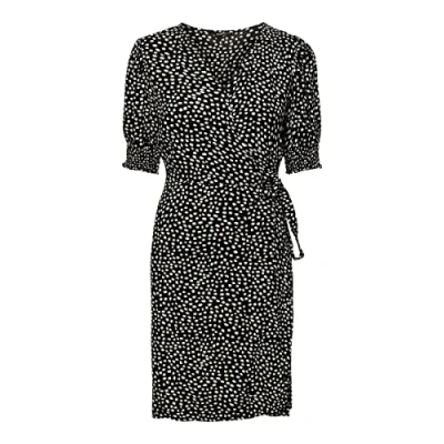 Abbildung von Pieces Pctala WRAP Dress Freizeitkleid, Damen, Größe: Large, Black