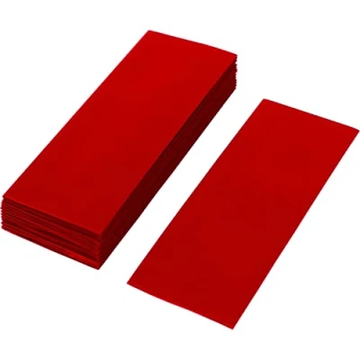 Abbildung von ISOLATECH 10 Stk PVC Schrumpfschlauch geschnittene 72mm Stücke rot ohne Kleber Flachmaß 30mm (Ø19,1mm) Schrumpfverhältnis 2:1 zum Isolieren von 18650 Akku Batterien unbeschriftet (Ø19,1mm 72mm)