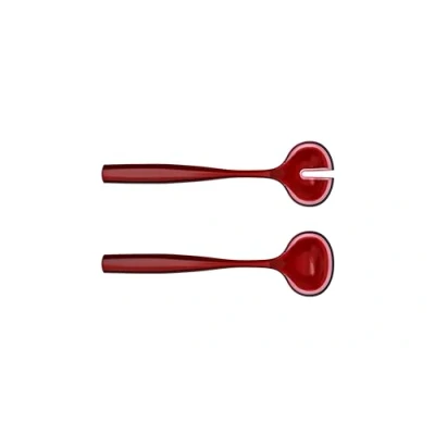 Abbildung von Guzzini DOLCEVITA, Salatbesteck, aus biobasiertem Material Rot, 28 cm 29730165