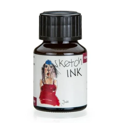Abbildung von Rohrer &amp; Klingner sketchINK Schreib und Zeichentinte 50ml Flakon Weinrot Jule