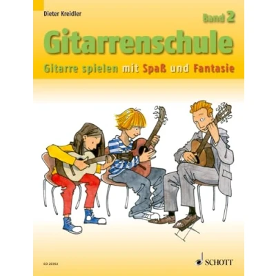 Abbildung von Gitarrenschule: Gitarre spielen mit Spaß und Fantasie Neufassung. Band 2. Gitarre. (Kreidler Gitarrenschule, 2)