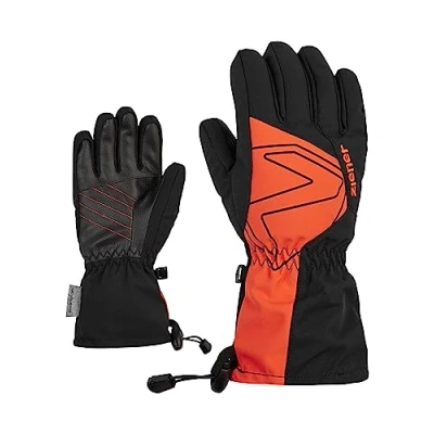Abbildung von Ziener Kinder Laval Ski Handschuhe/Wintersport wasserdicht extra warm Wolle, black.burnt orange, 5,5