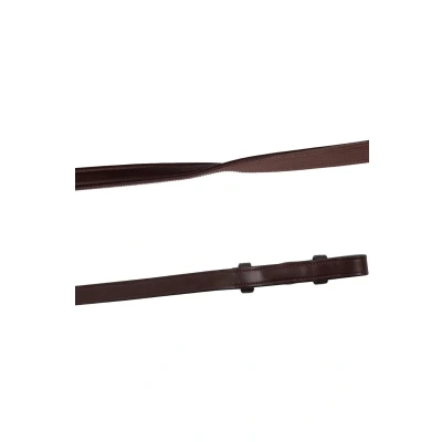 Abbildung von Montar Zügel Leder/Gummi Frech Hooks Eco Braun Warmblut