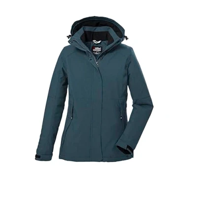 Abbildung von killtec Damen Funktionsjacke/Outdoorjacke mit abzippbarer Kapuze KOW 37 WMN JCKT, hellpetrol, 48, 39702 000