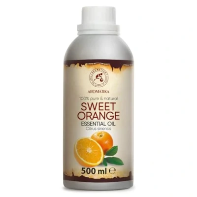 Abbildung von Orangenöl 500ml Citrus Sinensis Brasilien Reines &amp; Natürliches Ätherisches Orangen Öl für Guten Schlaf Duftlampe Körperpflege Aromatherapie Raumduft Kosmetikanreicherung