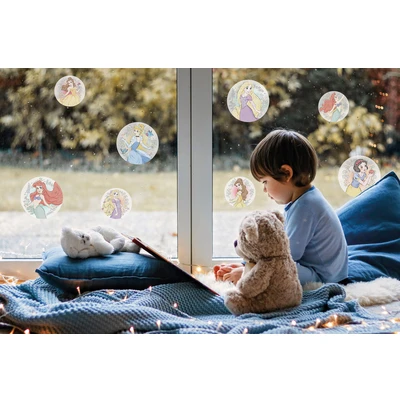 Abbildung von Disney Fenstersticker Princess Kindness Bubbles Größe 30 x cm, 2 Bogen Kinderzimmer, Babyzimmer, Fensteraufkleber, Fensterbild