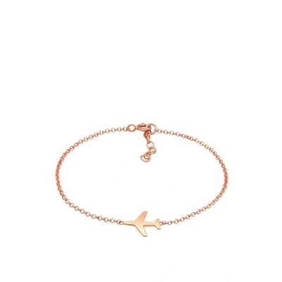 Abbildung von Elli Airplane Armband Rose goldcoloured, Damen, Größe: 16, gold coloured