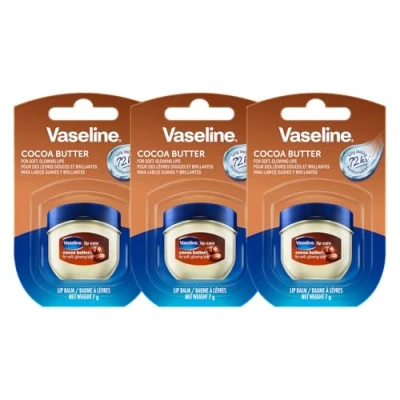 Abbildung von Vaseline Lip Therapy Cocoa Butter, Pflegender Lippenbalsam für optimale Feuchtigkeit, (Cocoa Butter (3er Pack))