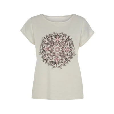 Abbildung von Vivance Tshirt print, Damen, Größe: 44/46, Creme