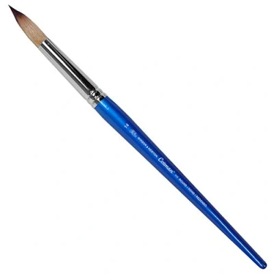 Abbildung von Winsor &amp; Newton 5301014 Cotman Aquarell Synthetikhaar Pinsel Serie 111 Rundpinsel, kurzer Stiel mit exzellenter Sprungkraft, Farbtragekraft und Punktgenauigkeit Nr. 14 10 mm