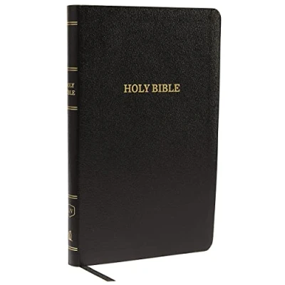 Abbildung von KJV Holy Bible: Thinline with Cross References, Black Bonded Leather, Red Letter, Comfort Print: King James Version