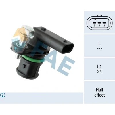 Abbildung von FAE 79272 Sensor, Nockenwellenposition Hallsensor OPEL: Insignia B Sports Tourer Box Body / Estate, A Country