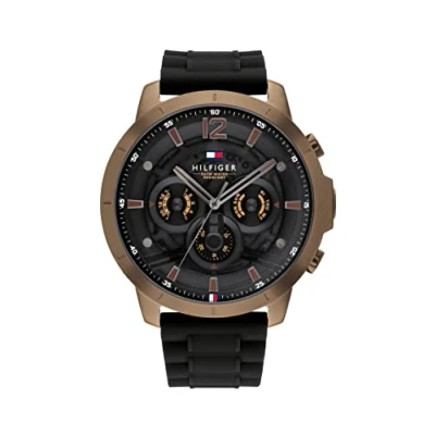 Abbildung von Tommy Hilfiger Chronograph, Herren, Größe: One Size, Schwarz