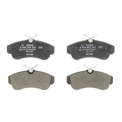 Abbildung von BOSCH 0 986 461 147 Bremsbelagsatz Low Metallic NISSAN: Almera II Hatchback, Primera Saloon, 2 Limousine