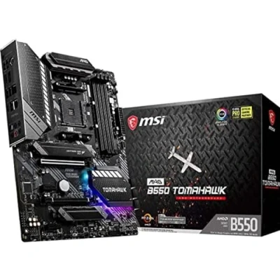 Abbildung von MSI MAG B550 Tomahawk (AMD AM4 DDR4 M.2 USB 3.2 Gen 2 HDMI ATX Gaming Motherboard AMD Ryzen 5000 Prozessoren