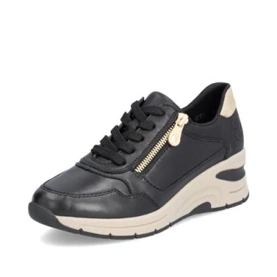 Abbildung von Rieker Keilsneaker, Freizeitschuh, Halbschuh, Schnürschuh mit Reißverschluss