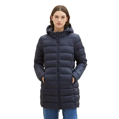 Abbildung von TOM Tailor Denim Lightweight Puffer Wintermantel, Damen, Größe: Small, Sky captain blue