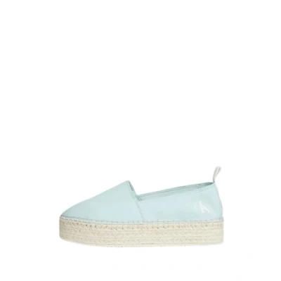 Abbildung von Calvin Klein Jeans Damen Espadrilles Plateau, Türkis (Blue Glass), 36