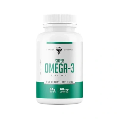 Abbildung von Trec Nutrition Super Omega 3 essentielle Fettsäure Supplement Vitamine Mineralien Diät Ernährung Sport 60 Kapseln