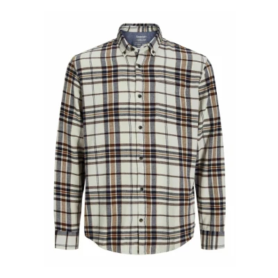 Abbildung von Jack &amp; Jones Autumn Check Hemd, Herren, Größe: Small, Moonbeam