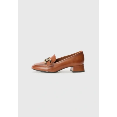 Abbildung von Tamaris Pumps, Blockabsatz, Slipper, Businessschuh mit Zierriegel, Schmuckelement