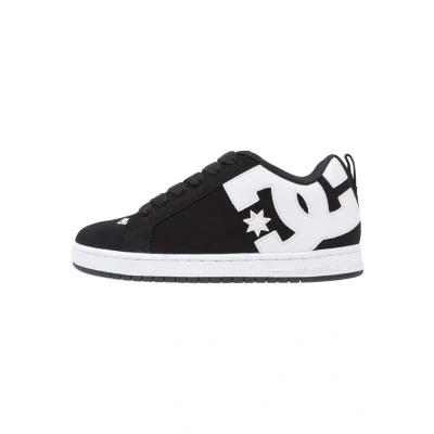 Abbildung von DC Shoes Court Graffik Skateschuh, Größe: 48.5, Black Leder und textil