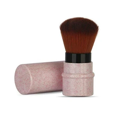 Abbildung von Sonew Einziehbarer Kosmetikpinsel, Synthetische Borsten Kabuki Make up Pinsel für Blush, Powder, Foundation, Concealer(Pink)