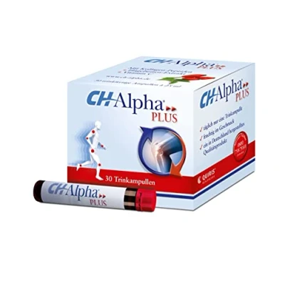 Abbildung von CH Alpha PLUS Gelenk Kollagen Zur Unterstützung der Regeneration des Gelenkknorpels Linderung von Gelenkschmerzen 30 Trinkampullen