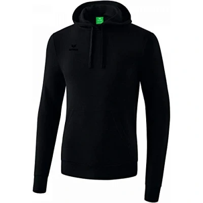 Abbildung von Erima Kinder Basic Kapuzen Sweatshirt, schwarz, 164