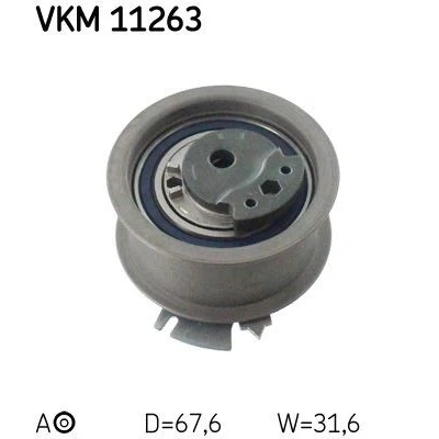 Abbildung von SKF VKM 11263 Spannrolle, Zahnriemen VOLKSWAGEN: Eos, GOLF 6, AUDI: A4 B8 Avant, A5 Coupe